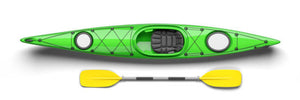 Kayak Recreational Sit-in single person - Green